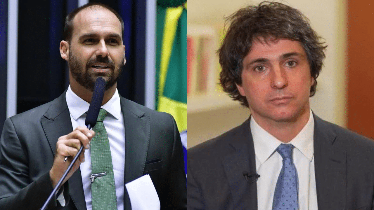 Eduardo Bolsonaro e Guga Chacra